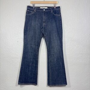 Vtg Y2K GAP Flare Jean‎ 12 Stretch Denim Hi Rise Dark Festival Street Grunge 00s
